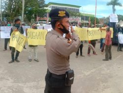 Dugaan Main Proyek dengan Dalil Pokir FMJK Demo di Depan Kantor DPRD Muba