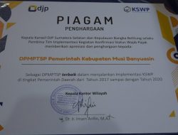 DPMPTSP Muba Terbaik Dalam Implementasi KSWP di Sumsel