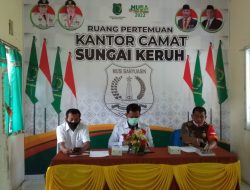 Sat Pol PP, BPBD Muba dan Plt Camat Suker Sosialisasikan Perda No 15 Tahun 2005