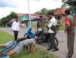 Gencar Operasi Yustisi, Kali Ini Desa Tebing Bulang Jadi Sasaran