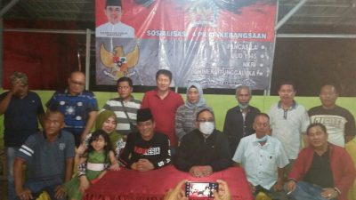 H. Eddy Santana Putra Sambangi Kediaman H. Jamak Udin dalam Rangka Sosialisasi Empat Pilar