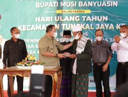 HUT ke-10 Tungkal Jaya Muba, Bupati Dodi Reza Beri Banyak Hadiah