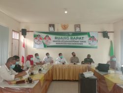 Rakor Sosialisasi Pelaksanaan Program Vaksinasi Covid-19 di Kecamatan Plakat Tinggi