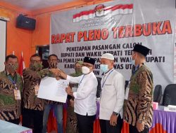 KPU Muratara Rapat Pleno Terbuka Menetapkan Pasangan Bupati dan Wakil Bupati Terpilih Devi-Inayah di Pilkada 2020