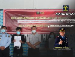 Peroleh Asimilasi Covid-19, 55 Napi Lapas Sekayu Sujud Syukur