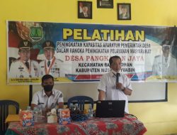 Minggu Kedua Dinas PMD Berikan Pelatihan Kapasitas Aparatur Desa Tahun Anggaran 2021 di Kec Babat Toman