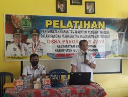 PEMDES DAN BPD DESA PANGKALAN JAYA IKUTI PELATIHAN