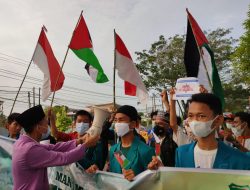 Busyet….! Ditengah Pandemi, Aliansi Muba Peduli Palestina Turun Ke Jalan