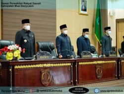 Bupati Sampaikan Tanggapan Atas Pemandangan Umum Fraksi DPRD terkait RPPA Muba TA 2020 dan 5 Raperda Muba Tahun 2021