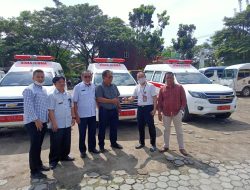 Bagian Aset Muratara Serahkan III Unit Mobil Ambulance Ke Puskesmas