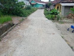 Belum Sampai Satu Tahun Jalan Desa Kota Baru Karang Anyar Sudah Rusak