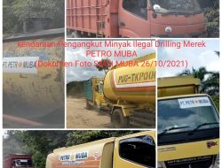 SMSI MUBA Selusuri Puluhan Kendaraan Truk Tangki Merek Petro Muba Angkut Minyak Ilegal Drilling