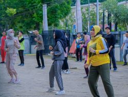 Tangkal COVID-19 Senam Sehat ala Kominfo Muba