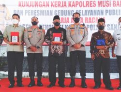 Kunker Ke Mapolsek Sanga Desa, Kapolres Muba Resmikan Gedung Sarja Arya Racana