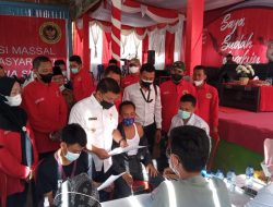 Bupati dan BIN Sumsel Buka Vaksinasi Massal Gratis di Desa Lubuk Rumbai