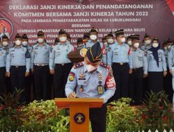 Indra Yudha Bersama Jajaran Lasura Hadiri Deklarasi Janji Kerja di Tahun 2022