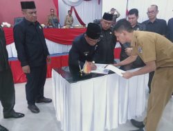 Rapat Paripurna Dewan Legislatif dan Eksekutif Bahas Pendapat Akhir (Raperda) Pilkades Tahun 2022