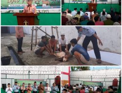 Lasura Adakan Sholat Ied Berjemaah dan Penyembelihan Hewan Qurban Bersama WBP