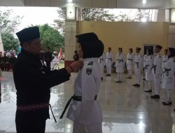 44 Anggota Paskibraka OKU Timur Resmi di Kukuhkan