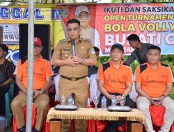 Bupati Buka Turnamen Bola Volly Dikelurahan Rupit, BSB Cabang Rupit Jadi Sponsor Utama