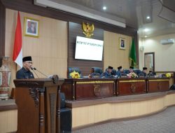 Pj Bupati Apriyadi Sampaikan RAPBD Perubahan TA 2022