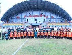 Pj Bupati Apriyadi dan Wako Ridho Yahya Perkuat Muba Old Star Vs All Star Persipra