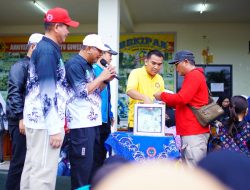 Masyarakat Muba Serbu Doorprize di Acara Senam Bersama