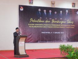 KPU OKU Timur Resmi Lantik Anggota PPK untuk Sukseskan Pemilu 2024