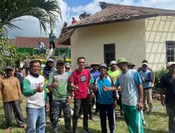 Wabup Yudha Gotong Royong Revitalisasi Gereja di Desa Sukaraja