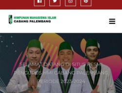 Gerak Cepat, HMI Cabang Palembang Kini Miliki Website Resmi