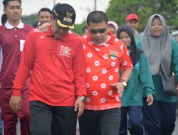 Semarak Hut Ke-10 Muratara, Pemkab Gelar Jalan Santai dan Senam Sehat