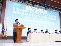 Hadiri Wisuda ke 14 Politeknik Sekayu, Pj Bupati Apriyadi Minta Lulusan Terus Upgrade Kemampuan