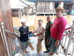 Peduli Terhadap warga Korban Banjir, Kodim 0401/Muba Serahkan Bantuan Sembako