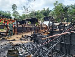 Polres Muba Amankan Pelaku Illegal Refinery yang Terbakar di Babat Toman