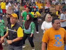 Janggal, Senam Gemoy Golkar Lubuk Linggau Dihadiri Caleg PKB