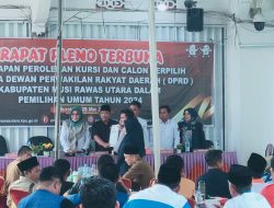 Ketua KPU Muratara Gelar Rapat Pleno Terbuka Untuk Tetapkan Kursi Bagi Anggota DPRD Terpilih