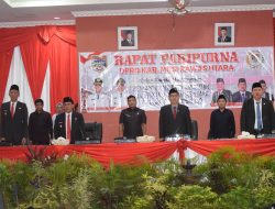 Rapat Paripurna Legislatif dan Eksekutif Dengarkan Pidato Bupati Muratara Periode 2025-2030