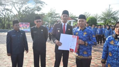 85 CPNS dan 178 PPPK Resmi Dilantik Wabup Muratara H. Junius Wahyudi