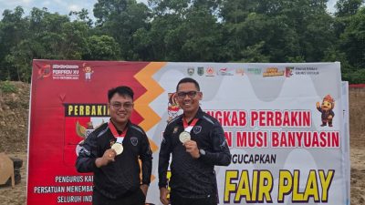 Kapolres Muba dan Kapolsek Sanga Desa Sumbang Medali Perak Untuk Bumi Serasan Sekate di Porprov Sumsel ke-XV